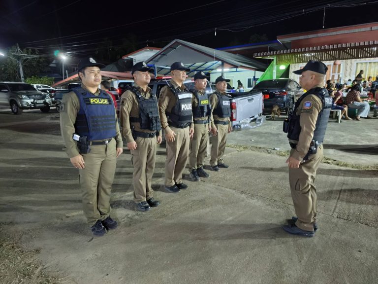 ปฏิบัติหน้าที่รักษาความปลอดภัยงานบุญกองบวช
